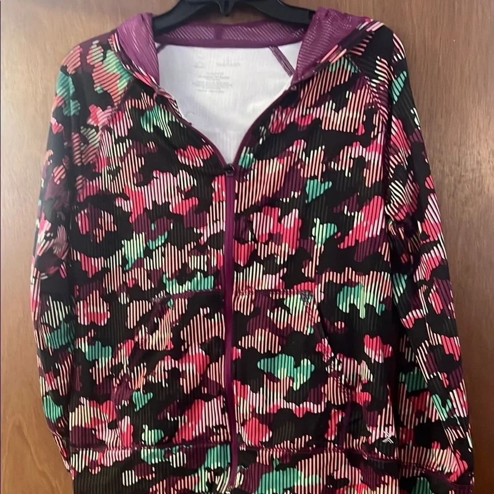 Colorful Patterned Zip-Up Jacket